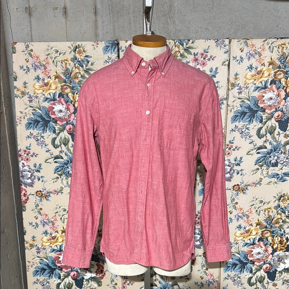 LOT of 5 Brooks Brothers RED FLEECE dress shirts L